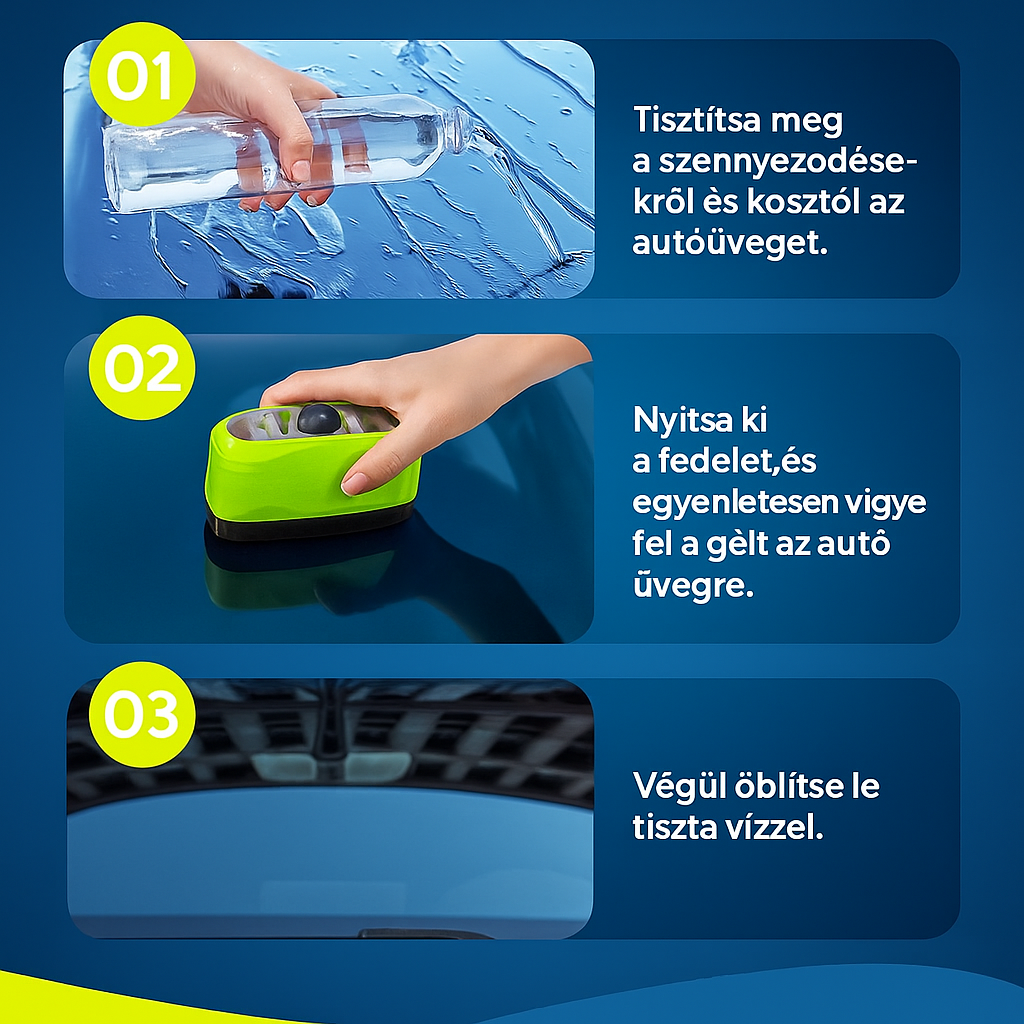 Autó szélvédő tisztító kefe