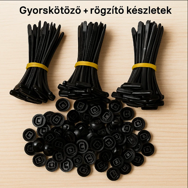 Univerzális Nylon Kábelrögzítő – Gyors és tartós megoldás az autódhoz! 🚗🔧