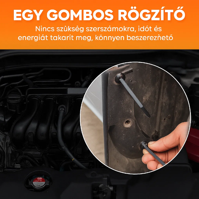 Univerzális Nylon Kábelrögzítő – Gyors és tartós megoldás az autódhoz! 🚗🔧