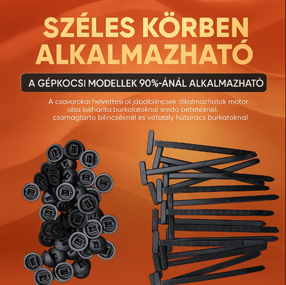Univerzális Nylon Kábelrögzítő – Gyors és tartós megoldás az autódhoz! 🚗🔧