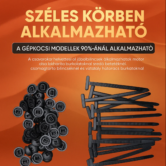 Univerzális Nylon Kábelrögzítő – Gyors és tartós megoldás az autódhoz! 🚗🔧