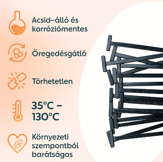 Univerzális Nylon Kábelrögzítő – Gyors és tartós megoldás az autódhoz! 🚗🔧
